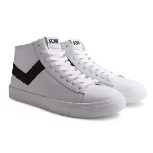 black and white pony shoes